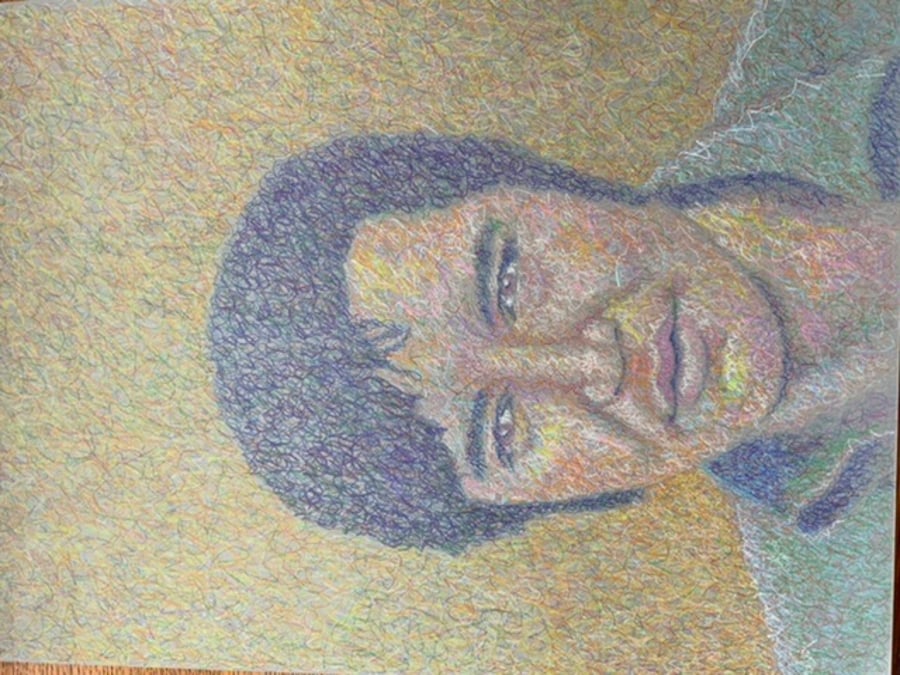 A portrait of Elvis Presley