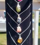 Raw Sapphire Crystal and Sterling Silver Necklace - September Birthstone - Image 5