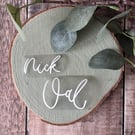 Personalised HTV Vinyl Decals: Custom Modern Calligraphy Labels, Heat Transfer D