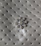 Silver glitter quilted style barrel bag - Image 3