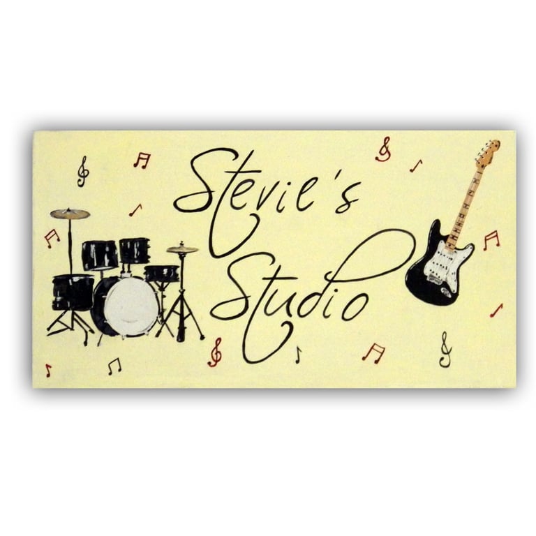 Personalised Music Door Sign, Music Plaque, Music gift