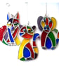 Cat Suncatcher Yellow Tum Stained Glass Rainbow Picasso Patchwork 023 - Image 6