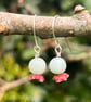 Poppy Seedhead Bead Earrings - Image 2