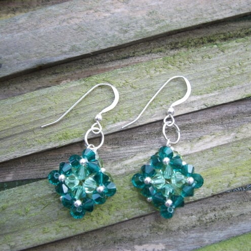 Forest Green Earrings