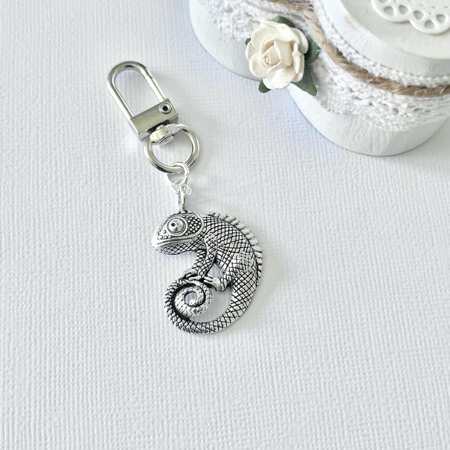 Chameleon Keyring, Lizard Keyring, Gecko Keychain