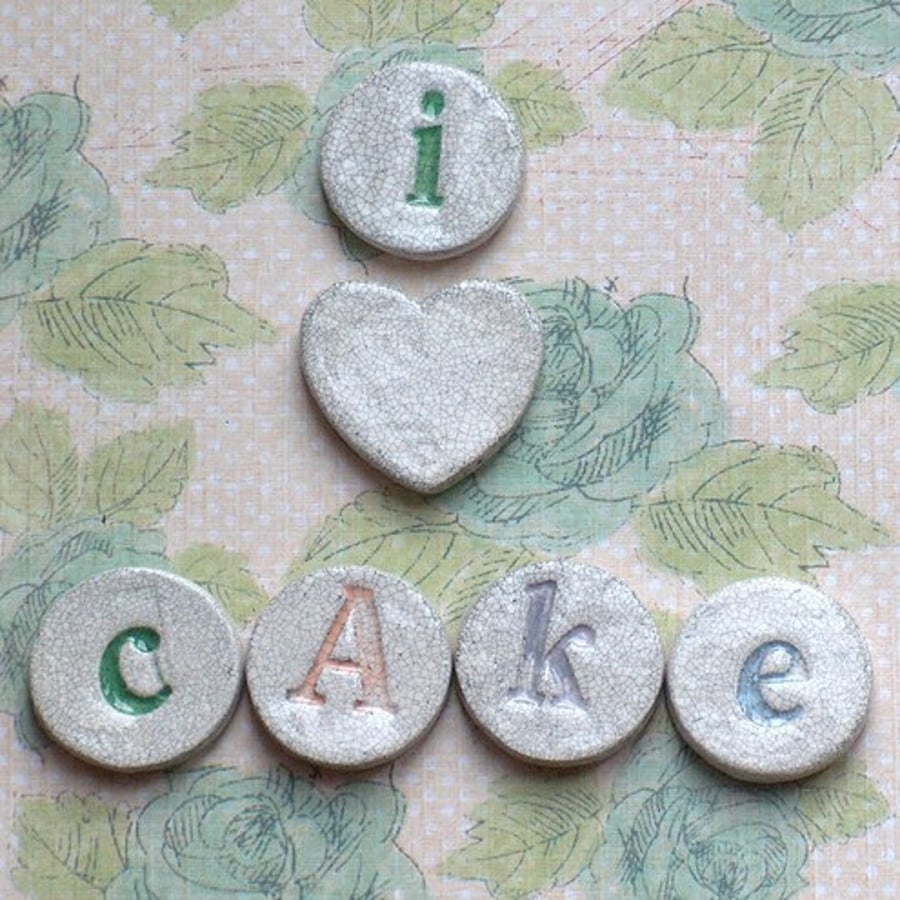 Fridge Magnets 'I Love Cake'
