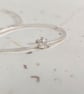 Sterling Silver Shaped Wire And Silver Rock Necklace  - Image 4