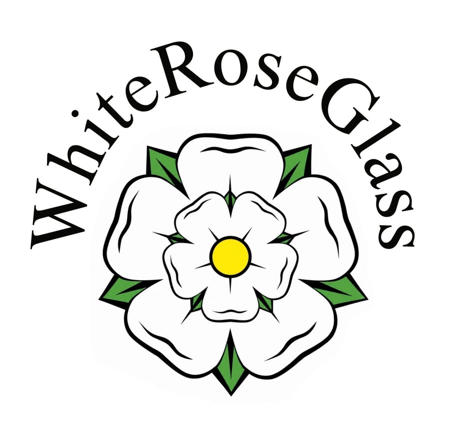 White Rose Glass Art