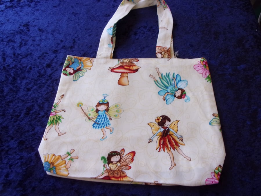 Flower Fairy Fabric Bag