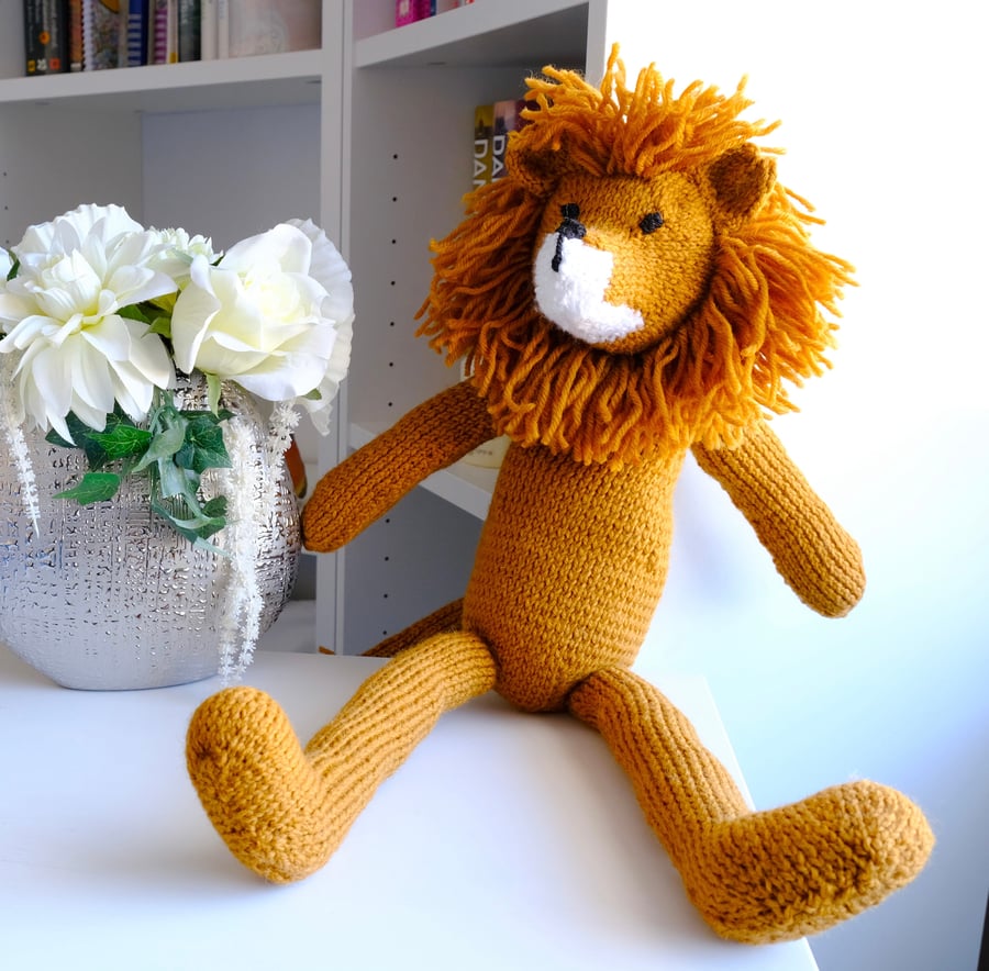 Handknitted Soft Body Lion