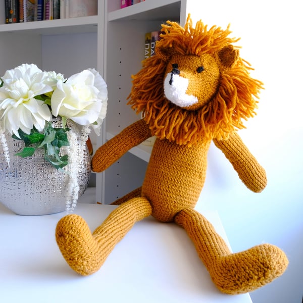 Handknitted Soft Body Lion