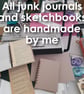 A5 Cream Card Pages blank junk journal, sketchbook - notebook - smash book - Image 7