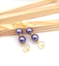 Pearl Earrings - Love Heart Pearl Drop Earrings - Choice of Colours - Image 4