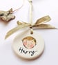 Personalised Children's Portrait Decoration – hand painted by Lizzie Martell