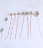 White and Gold Ceramic Flower Bouquet Small  - Image 5