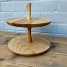 Wooden tiered cake stand