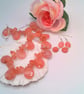 Raspberry Quartz Drop Bead and Chip Necklace and Earrings, Gift for Her - Image 1