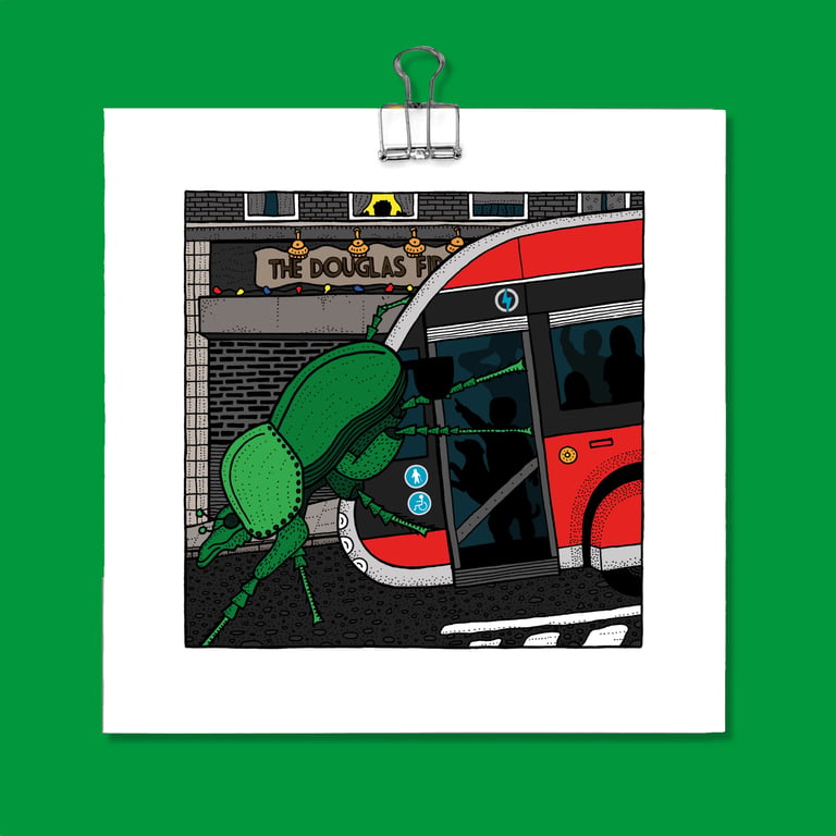 This stag beetle really doesn't like the 358 (a mini British Transport dystopia)