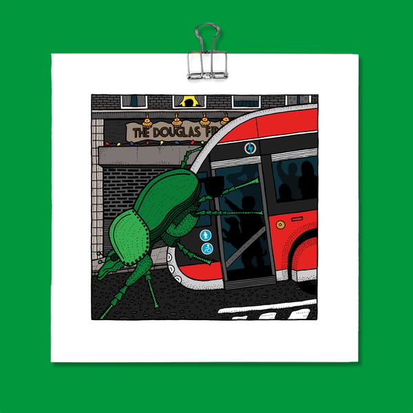 This stag beetle really doesn't like the 358 (a mini British Transport dystopia)