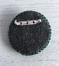 Hand Embroidered Elephant Brooch - Image 3
