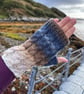 Hand knitted fingerless gloves 