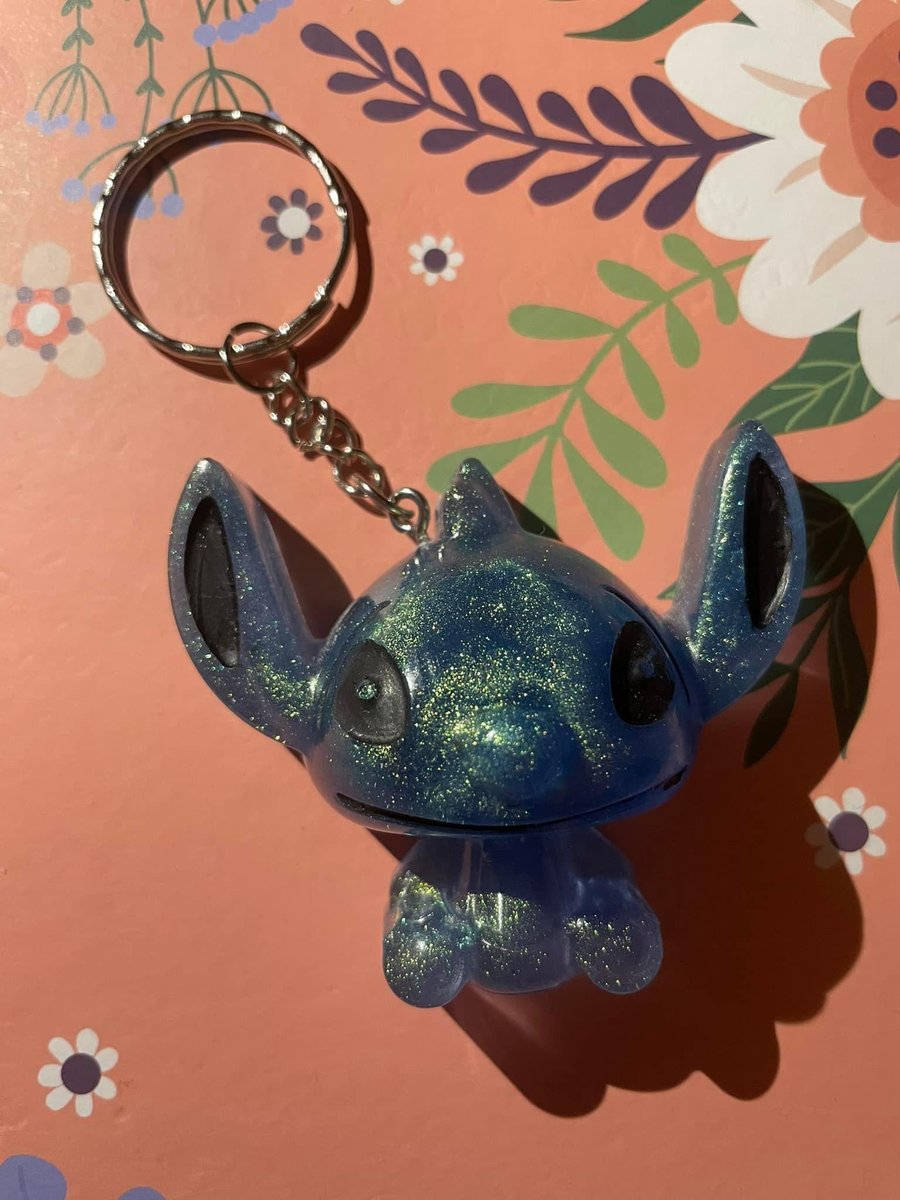 Stitch inspired keyring 