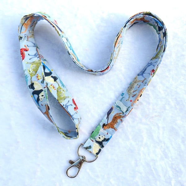 Liberty Tana Lawn lanyard:  Quey 2, badge holder