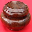 Small Padauk & Goldfield Burr Wooden Trinket Box No.267