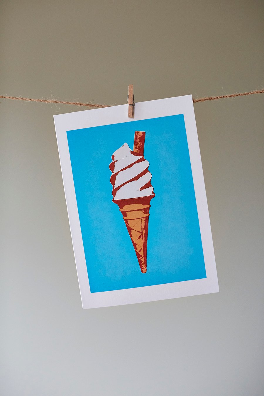 'Ice Cream' greetings card
