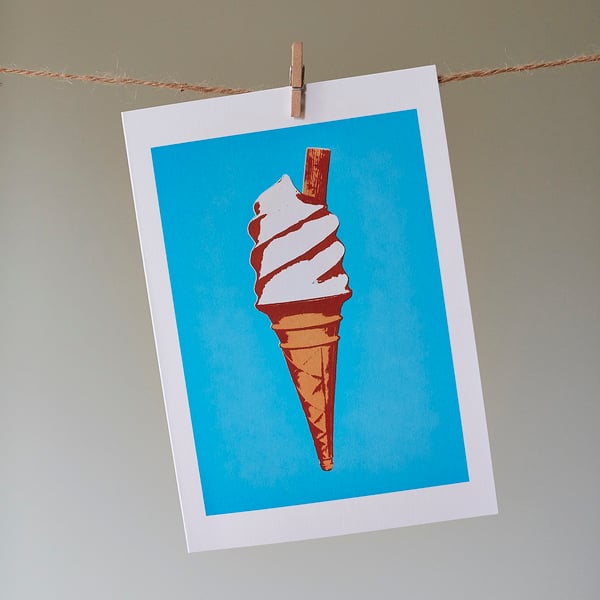 'Ice Cream' greetings card