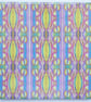 Multicoloured Leaf Pattern Ceramic Tile Trivet with Cork Backing - Image 3