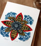 Linoprint Collage Bloom2 - Image 1