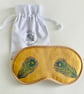 Peacock Feathers Linen Lavender Infused Eye Mask for Relaxation and Meditation  - Image 1