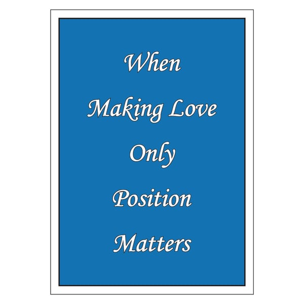 Only Position Postcard
