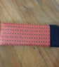 Handmade Red Geometric Satin & Velvet Padded Glasses Case - Image 5