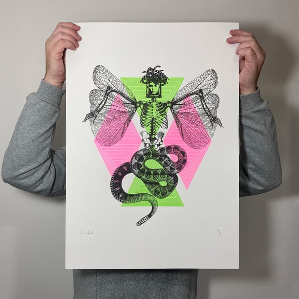 Medusa V4 - Screen Printed Poster