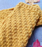 Mustard Yellow Knitted Wrist Warmers - Image 5