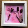 Bulrush Bounty Beaded Dragonfly Box Frame