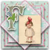 Heirloom Tulip Embroidered Letter F