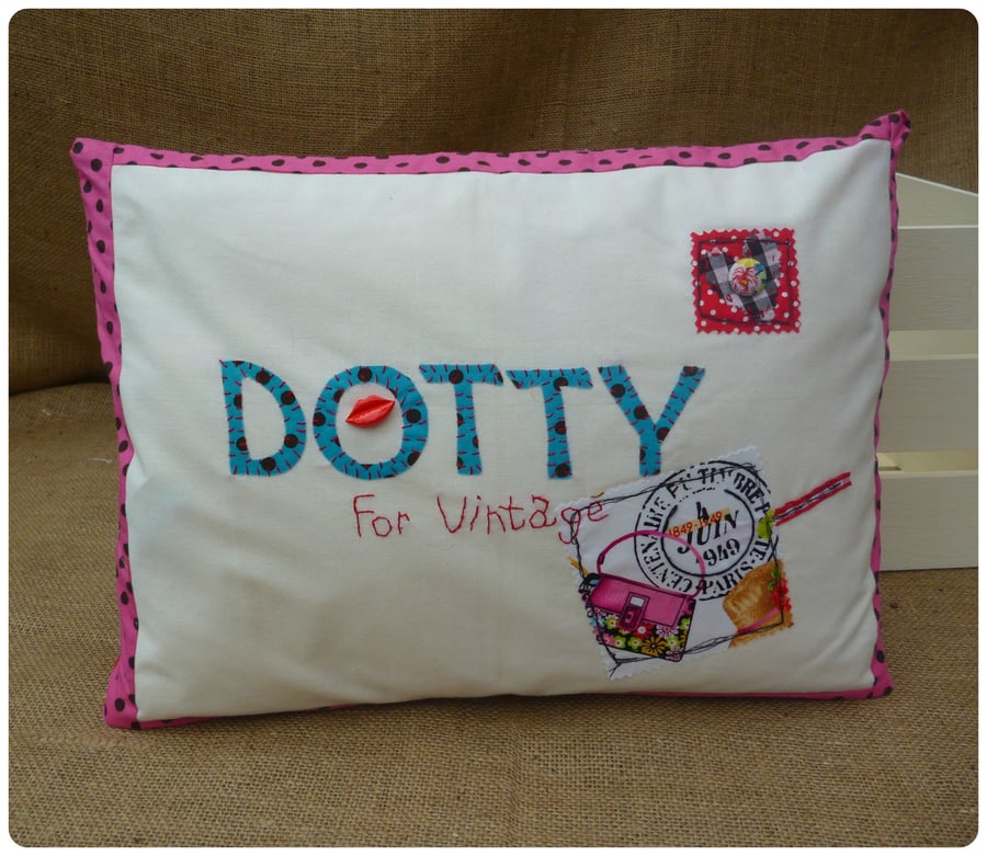 Dotty For Vintage Cushion (SKU00068) ON SALE