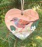 Hedge Sparrow Heart - Cute Keepsake Gift Tag or Christmas Decoration - Image 3
