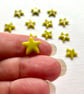 Pack of 15 yellow stars made with Bullseye 90coe glass - Image 3