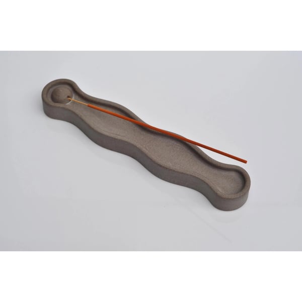 Concrete Incense Burner: Handmade Minimalist Cement Joss Stick Holder