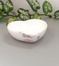 Taupe & White Marbled Small Heart Trinket Dish - Image 2