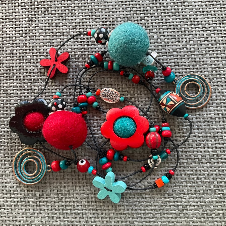 “Mexico 2” lariat necklace