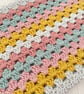 Multicoloured Crochet Infinity Scarf - Handmade - Pink - Mustard - Gifts for Her - Image 3