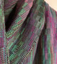 Iris Handwoven Silk, Cotton and Merino Scarf - Image 9