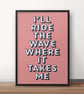 Release Lyric Poster Print - Retro Typography Wall Art - Image 3