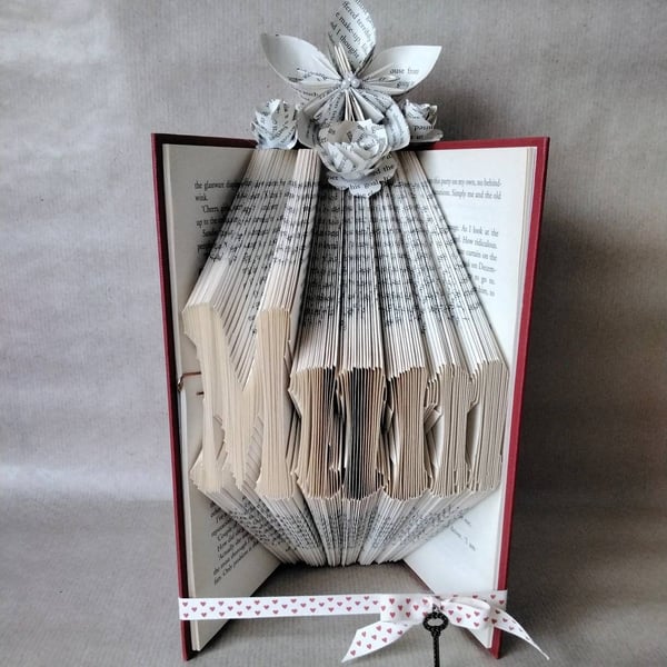 Mum - folded book art (origami)