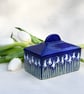 Snowdrop Butter Dish - Hand Painted - Image 6